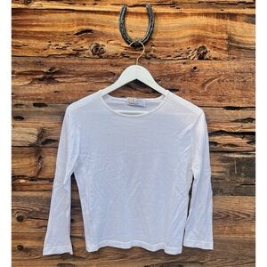 JOHN SMEDLEY | 100% Cotton Sea Island Made in England 3/4 Sleeve Shirt L